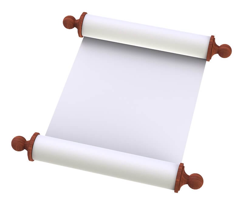 son of man, eat this roll showing a scroll