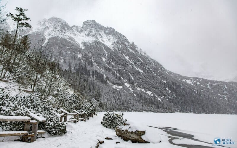 Faith moves mountains showing a mountain in winter