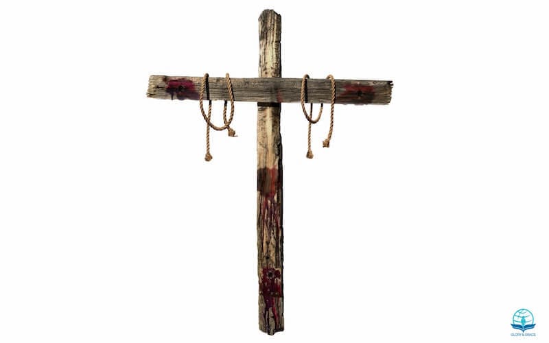 God commendeth His love toward us showing the cross
