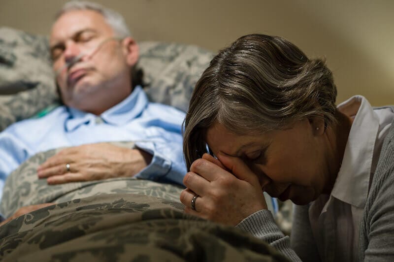 If You will You can make me clean image showing a sick man and the wife by the bed