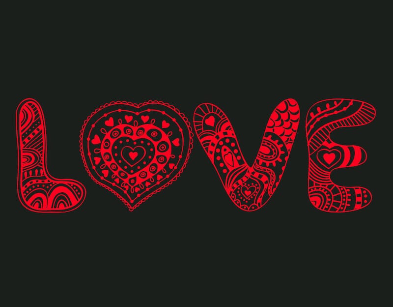 Sexual sin is destructive showing the letters of love