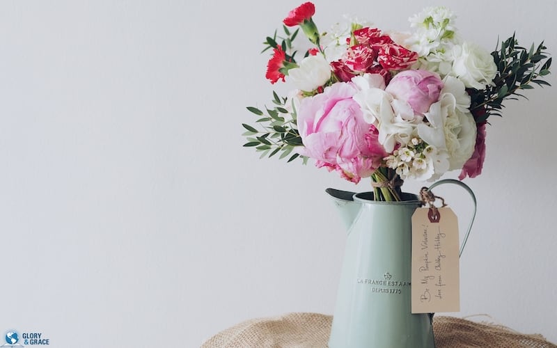 The beauty of holiness showing a collection of beautiful flowers