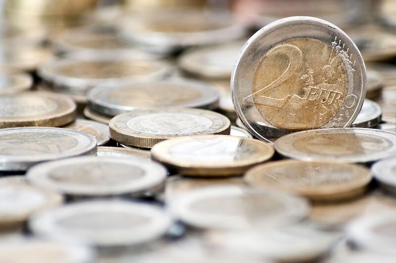 Set time for our inheritance showing euro coins