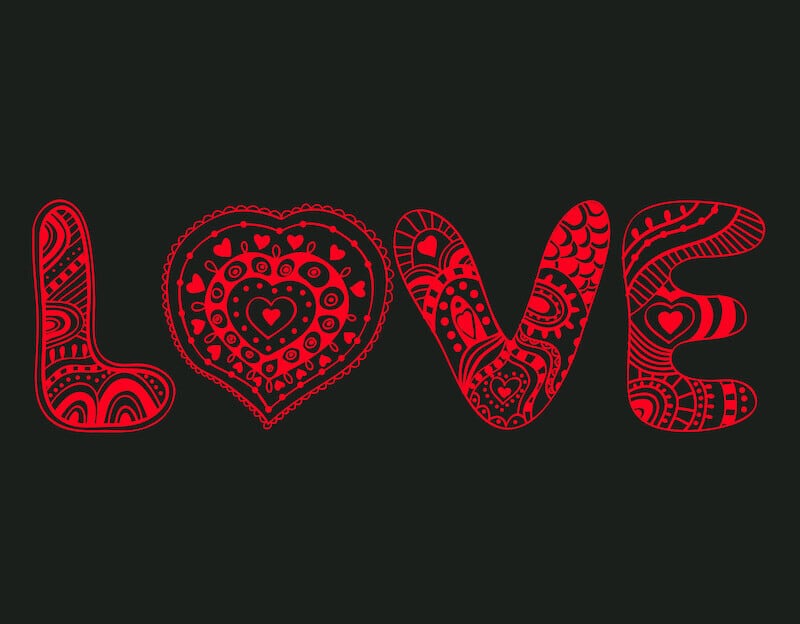 Sexual sin is destructive showing the letters of love