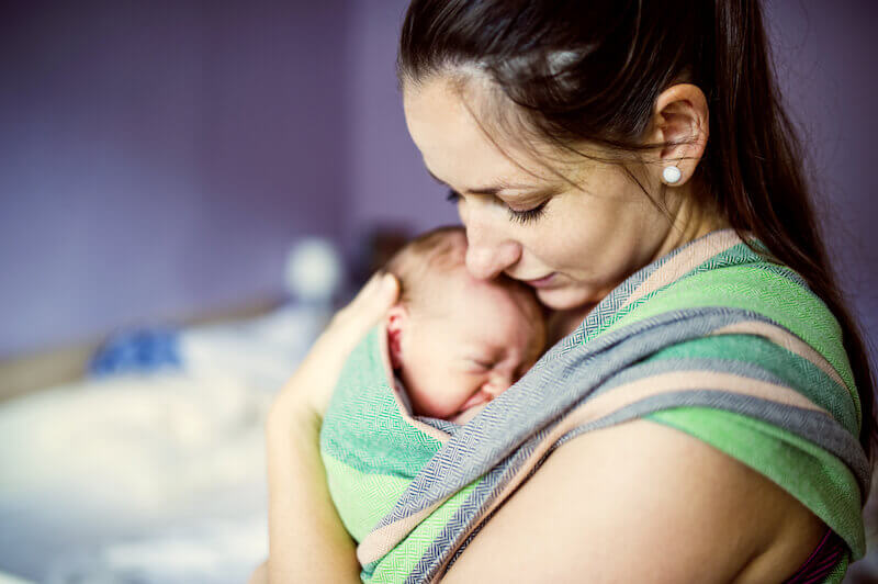 Jesus increased in wisdom and stature showing a baby and the mother