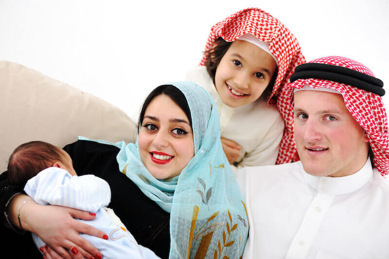 born of God showing an arabic family