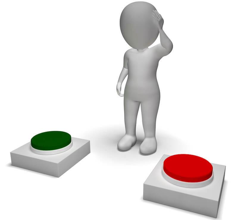 chosen in Christ showing a man trying to make a decision