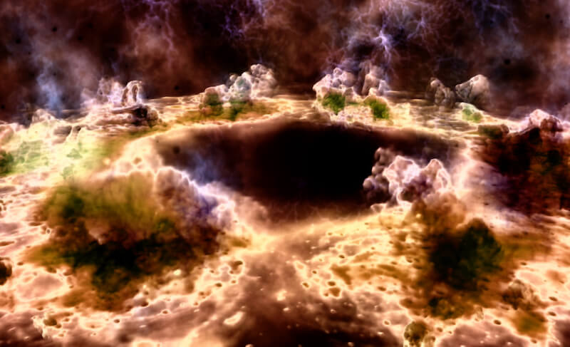 days of Noah showing fire visualization