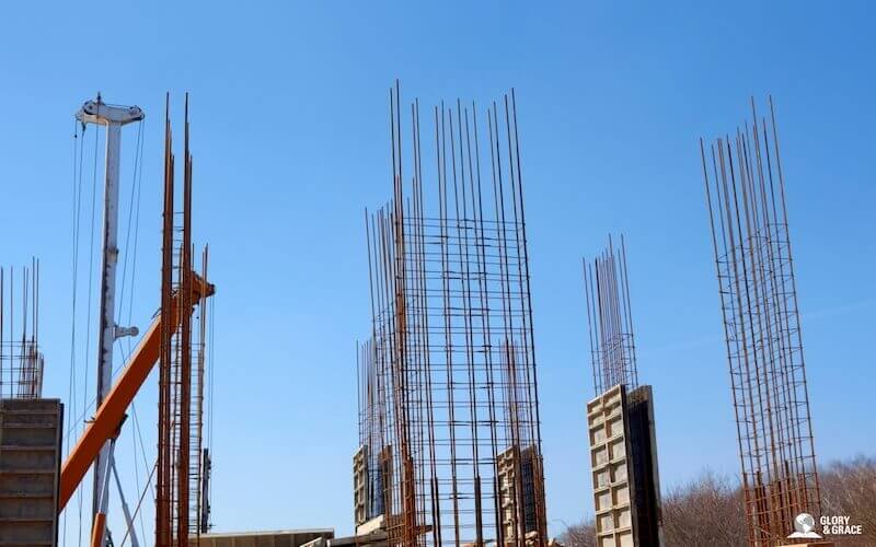 Foundation of God image showing a building with an uncompleted foundation