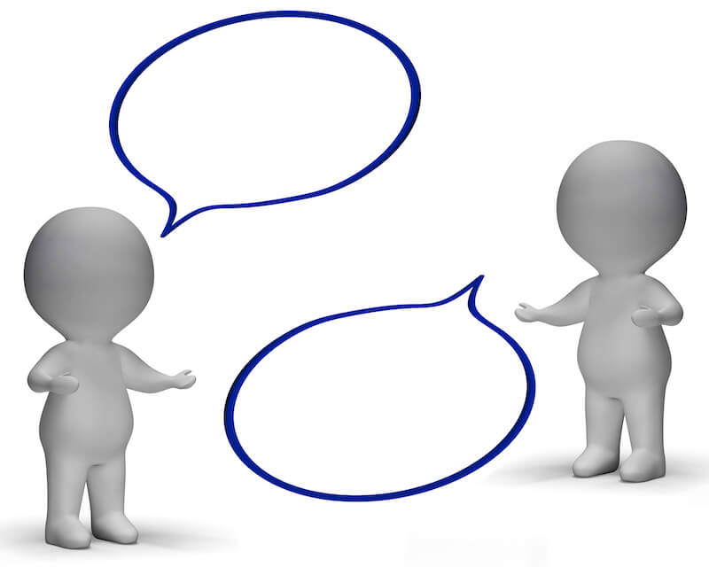 word is life showing speech bubbles