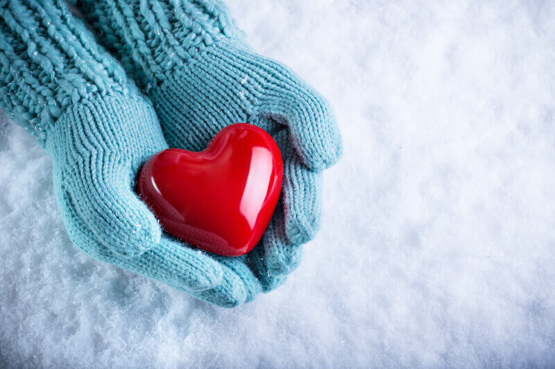 Greater love hath no man showing a heart