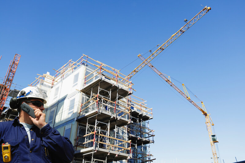greater works shall ye do showing a builder with a massive building project