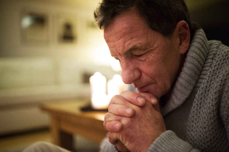 Intimacy with God showing a man praying