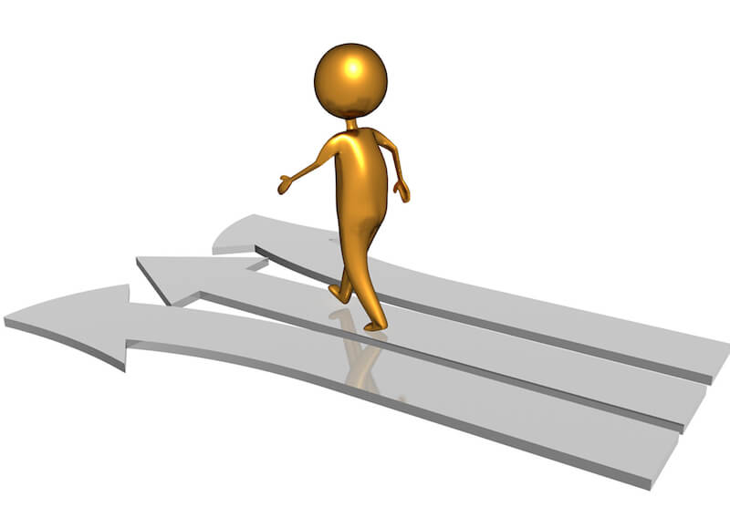Word and Spirit showing a man walking on three lanes