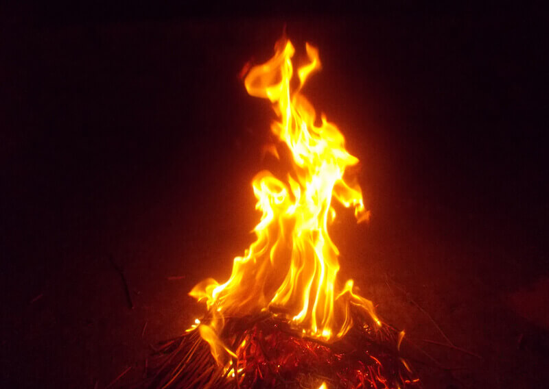 preparing for the next move of the Spirit showing flames of fire