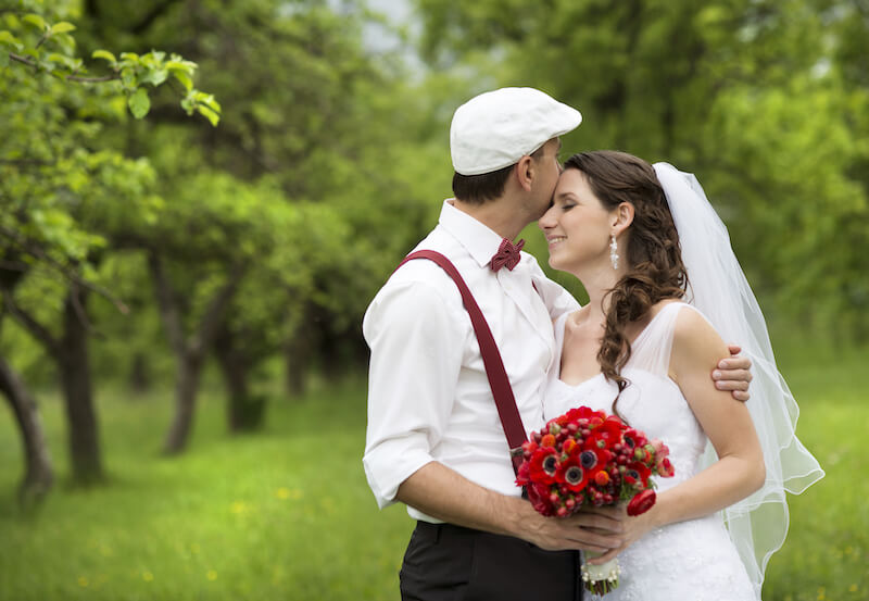 one spirit with the Lord showing a couple getting married