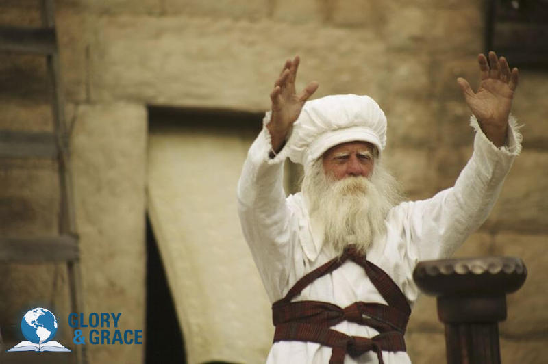 Priests offering spiritual sacrifices to God image showing a jewish priest with his hands lifted up