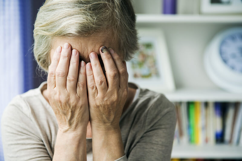 woman why weepest thou showing a woman crying