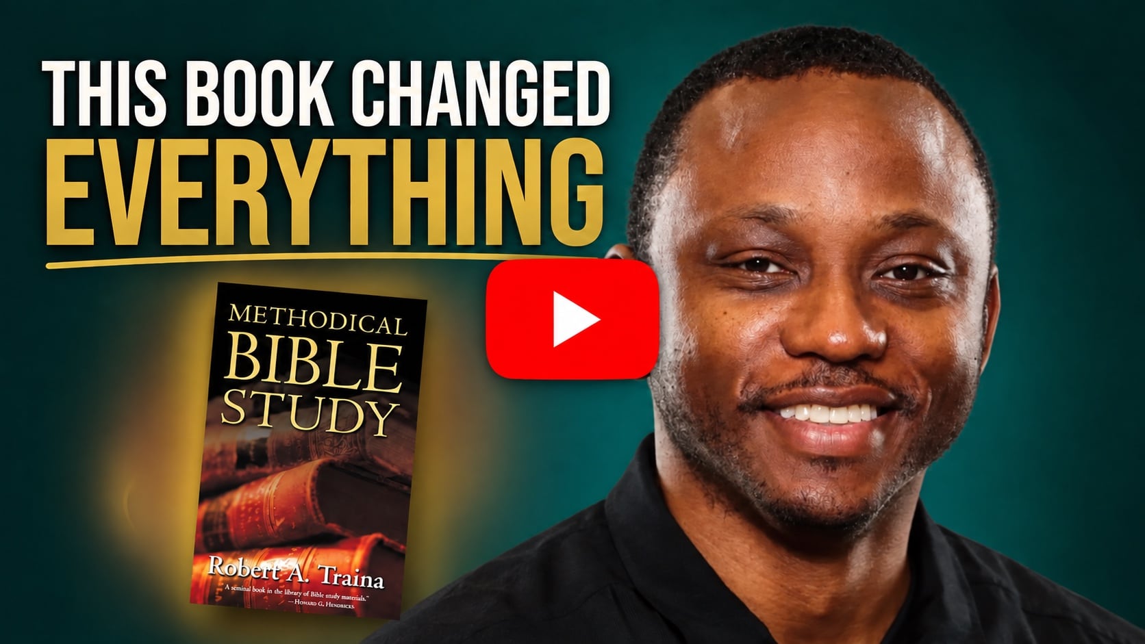 Watch Patrick’s story: This Book Changed Everything, with a red play button at the center.