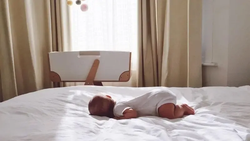 God was manifest in the flesh showing a baby sleeping