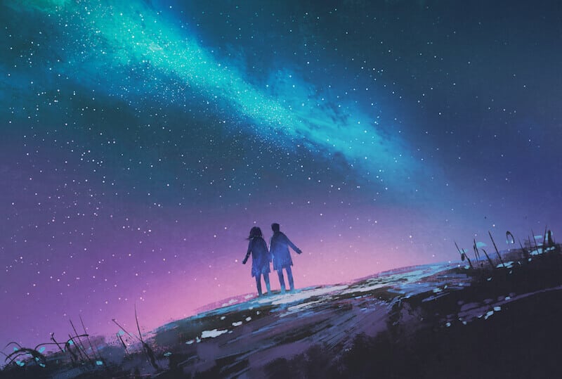 The Omnipresence of God showing two kids gazing in the sky