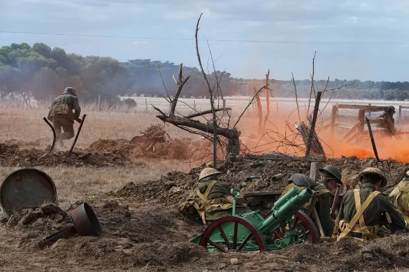 battleground of spiritual warfare showing soldiers in battle