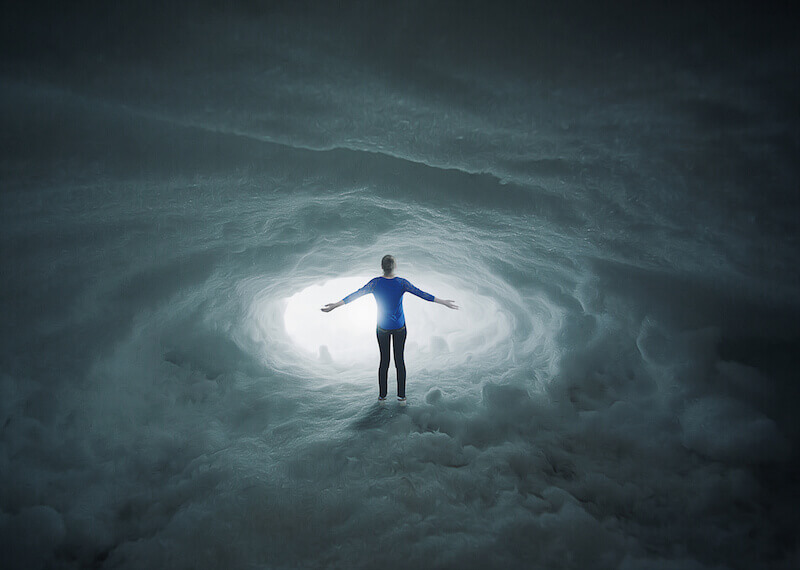 called to be saints showing a man in the clouds
