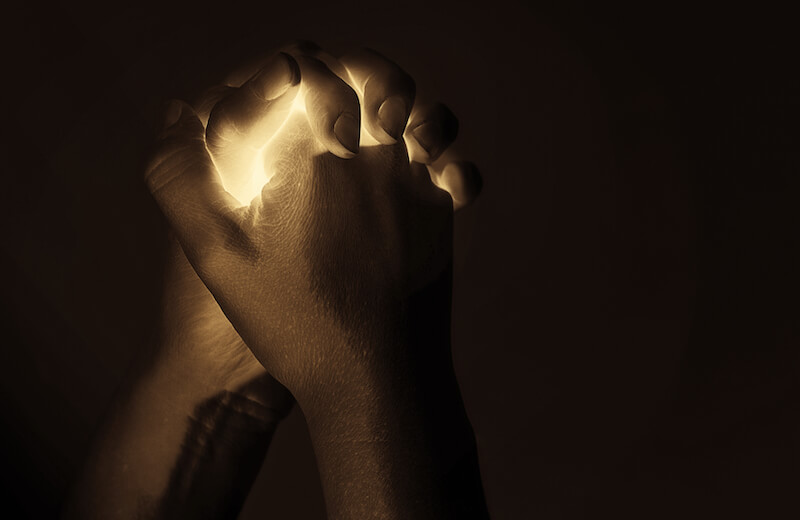if my people showing prayer hands