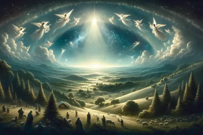 how angels celebrate Christmas in heaven