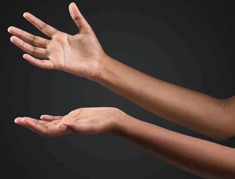 how to receive the baptism of the Spirit and speak in tongues showing receiving hands