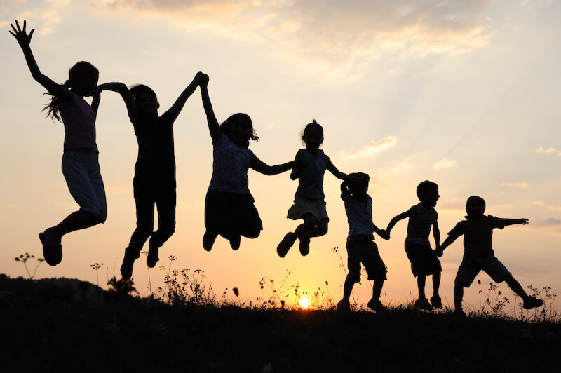 joyful heart medicine to the body showing joyful kids