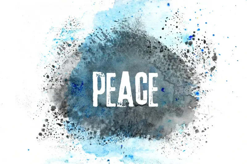 keep him in perfect peace showing the word peace