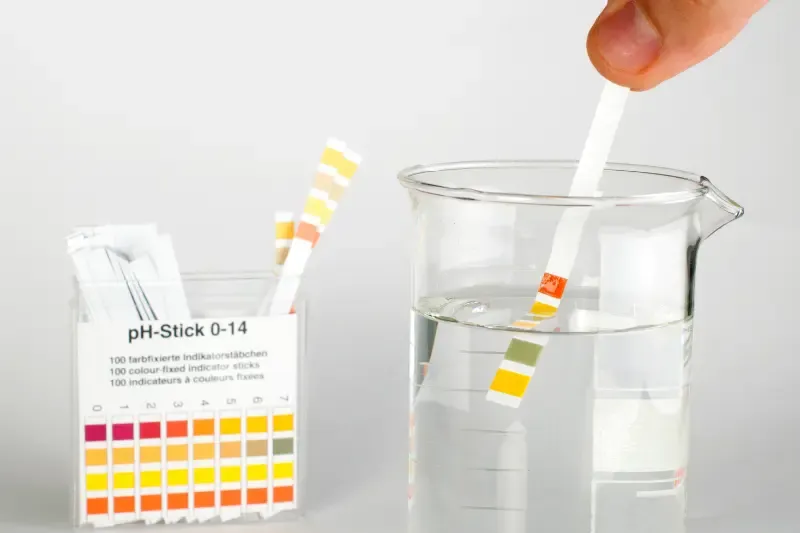 The litmus test of grace showing litmus paper