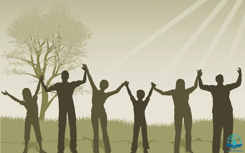 Praise weapon showing a family that is praising God