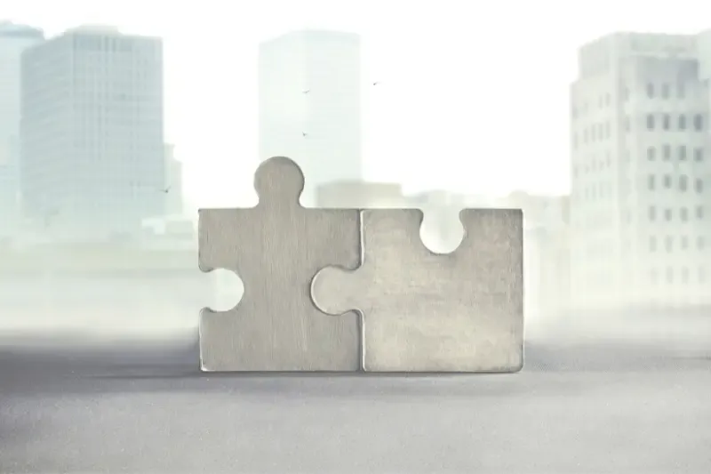our union with Christ showing two puzzle pieces fitting with each other