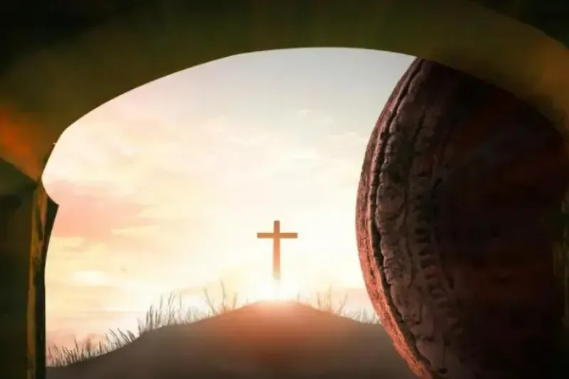 What is easter showing empty tomb and the cross