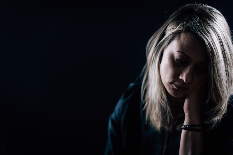 Why are thou cast down o my soul showing a depressed woman