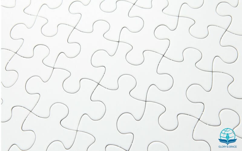 Ye are complete in Him showing a puzzle the is complete